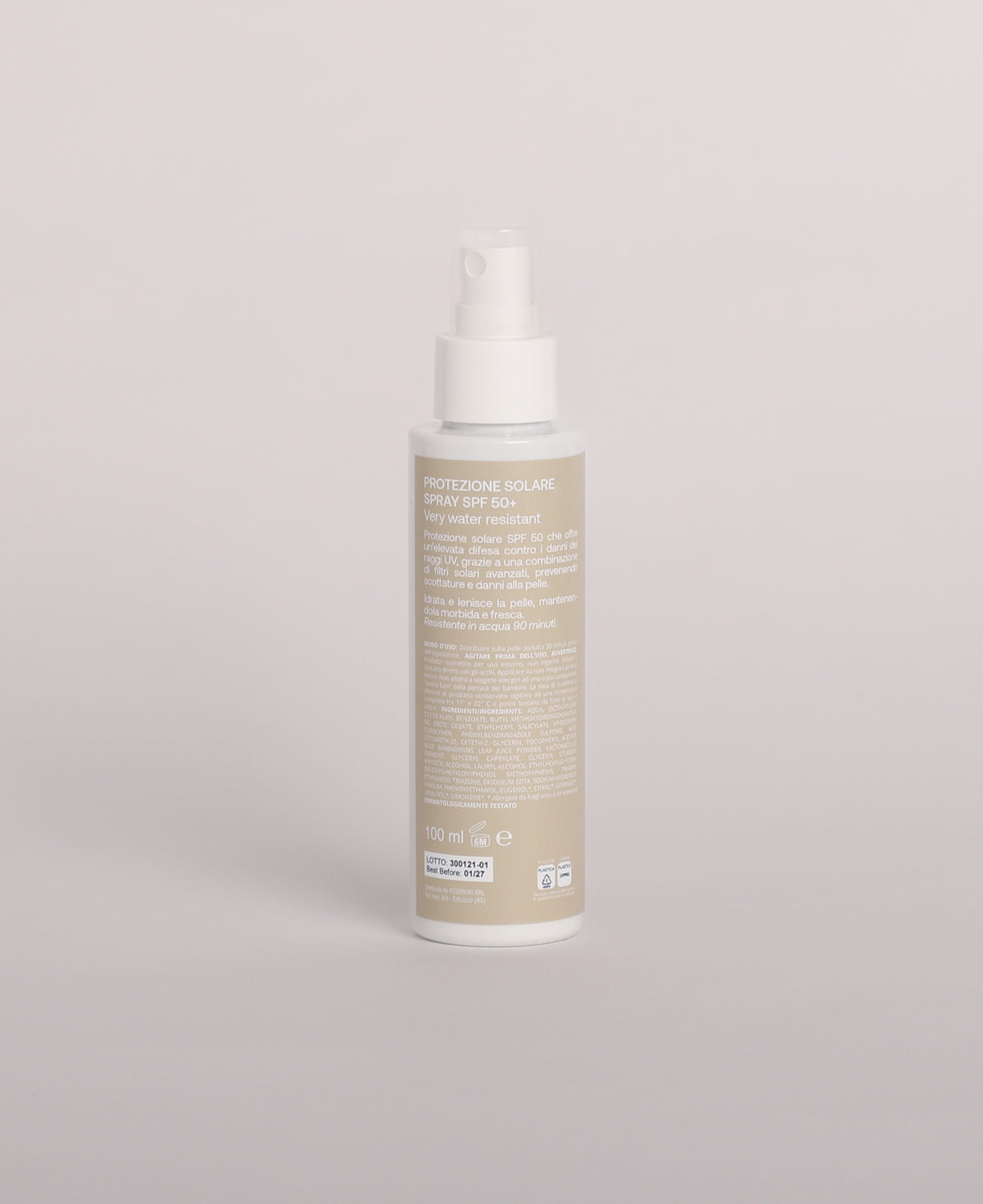 Protezione solare spray SPF 50+